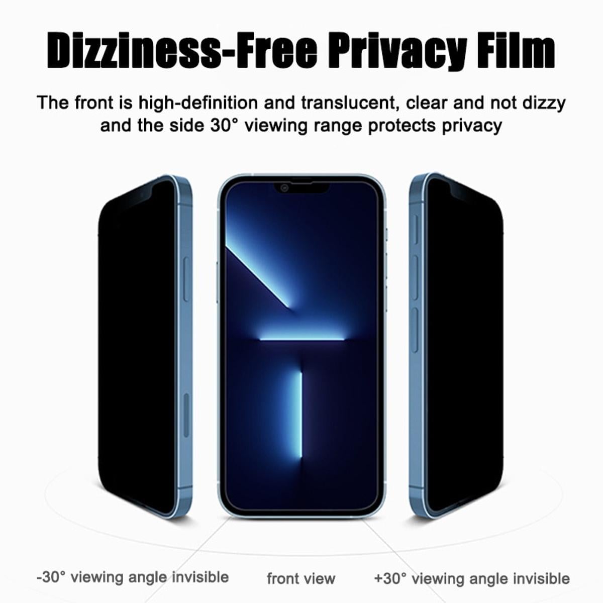 Picture of 9H Privacy Screen Protector for iPhone 14 Pro,14 Pro Max, 14 Plus,14, 13 Pro, 13 Pro Max, 13 Mini,12 Pro, 12 Pro Max, 12 Pro,12 Mini, 11 Pro, 11 Pro MAX Tempered Glass For iPhone Screen Protector (iphone 6/7/8 Plus)