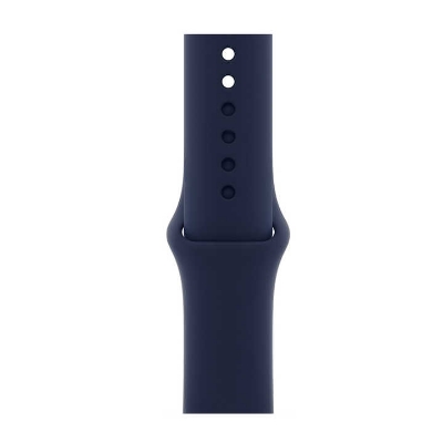 Picture of For Apple Watch Silicone Strap band belt for Watch 49mm 45mm,44mm, 42mm iwatch band 45mm 44mm 42mm Sports Bracelet belt Correa Applicable Watch 8/7/6/5/4/3/2/1/1/SE Watch Silicon Strap Belt (Midnight blue,Freesize)