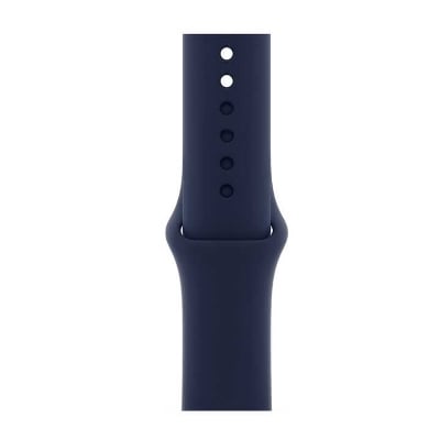 Picture of For Apple Watch Silicone Strap band 49mm 45mm 44mm 42mm Sports Bracelet belt Correa Applicable Watch 7/6/5/4/3/2/1/1/SE Apple Watch Silicon Belt Strap (Midnight blue,Freesize)