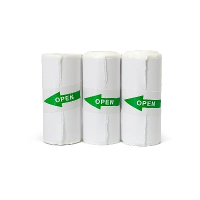 Picture of 3 roll/3 pc sticker paper rolls for thermal printing 57x30mm mini thermal printer self-fierce thermal sticker printing paper paper paper P1/P2 mini (White)