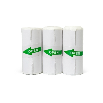 Picture of Pix 5 Rools / 5 pcs Sticker Paper Rolls for Thermal Printing 57x30mm Mini Thermal Printer Self-adhesive Thermal Sticker Printing Paper PAPERANG P1/P2 Mini Photo Printer Thermal Paper for Label Printer Waterproof Oil-proof Sticky Paper Roll (White)
