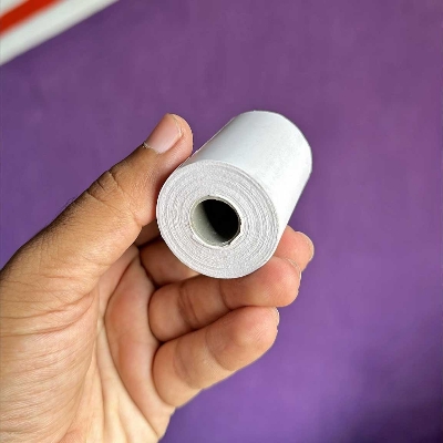 Picture of Pix 57*30mm Thermal Paper Rolls for Receipt Mini Thermal Printer Thermal Paper Rolls for POS Receipt Bill Printer - White (3 Pcs)