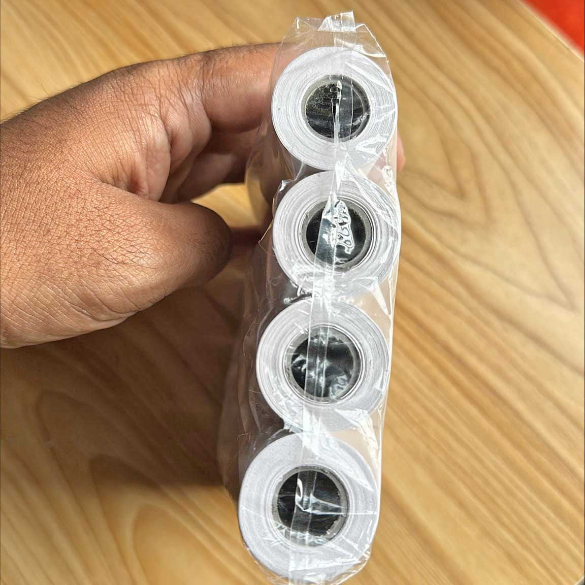 Picture of Pix 57*30mm Thermal Paper Rolls for Receipt Mini Thermal Printer Thermal Paper Rolls for POS Receipt Bill Printer - White (3 Pcs)