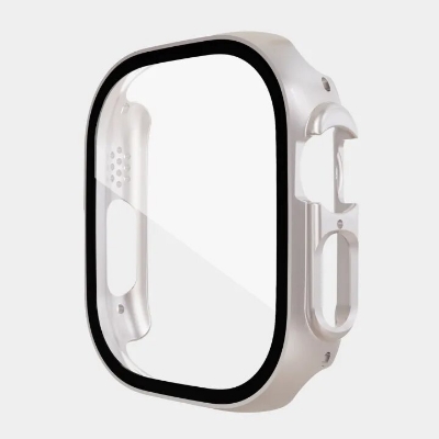 Picture of For Apple Watch Ultra 49mm Case Screen Protector Protective Cover for iWatch Ultra 8 49mm PC Screen Protector Bumper Tempered Glass+Cover for Apple Watch Case Ultra 49mm (Star)