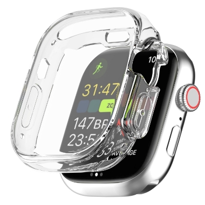 Picture of For Apple Watch Ultra 49mm Case Screen Protector Protective Cover for iWatch Ultra 8 49mm PC Screen Protector Bumper Tempered Glass+Cover for Apple Watch Case Ultra 49mm (49mm tu soft)