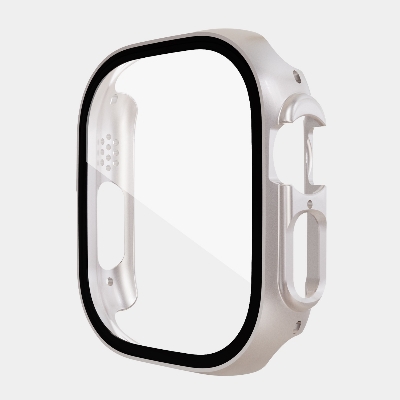 Picture of Pix Apple Watch Ultra 49mm Case Apple Watch Ultra Hard Clear Screen Protector Cover Full Case with Glass Screen Protector IWATCH Series 8 Pro Ultra Watch Case (Star)