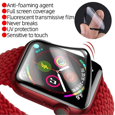 Picture of Pix Apple Watch Screen Protector 45mm PMMA Screen Protector 45mm Hydrogel Poly for Apple Watch 45mm Screen Protector (2 Pcs)