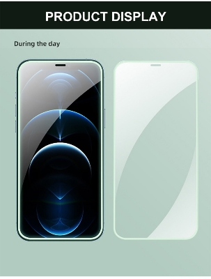 Picture of iPhone Luminous Tempered Glass iPhone Screen Protector for Apple iPhone 14 Pro, 14 Pro Max, 13 Pro Max,13 Pro, 13,13 Mini,12, 12 Pro, 12 Pro Max, 11 Pro Max, 11, XS Max, X,XR, 6,7,8 Plus,6,7,8 (iPhone 14 pro)