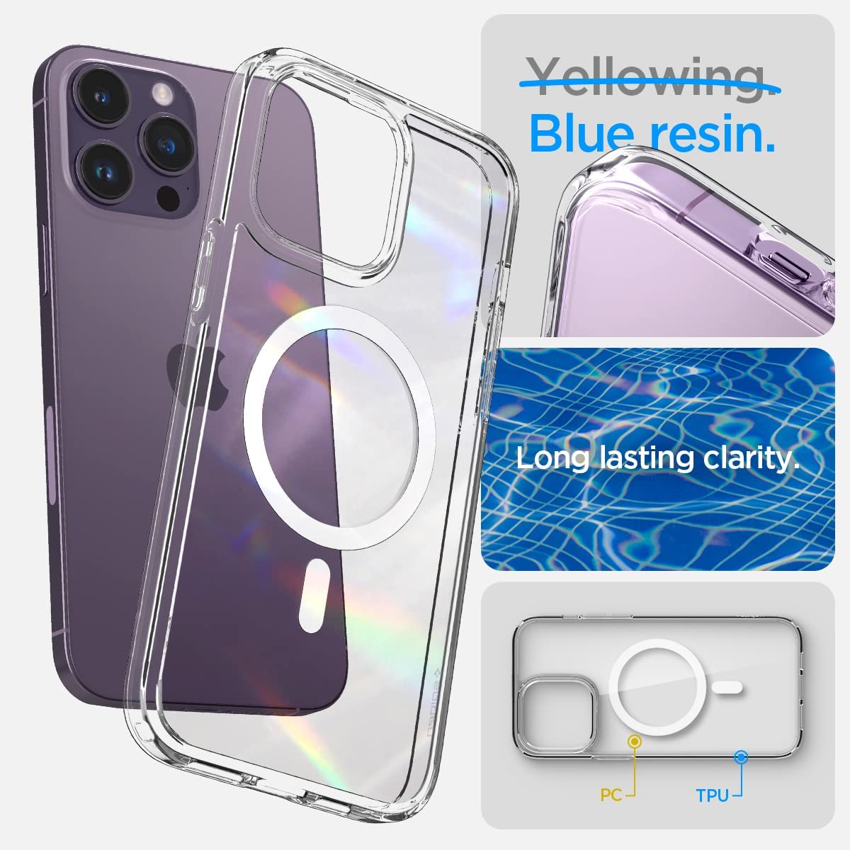 Picture of IPhone Clear Magsafe Case 16,15 14/14plus/14 Pro/14 Pro MAX/13/13Pro/13 MAX/13 MINI/12/12 Pro/12Mini/12 Pro all series for Apple Anti Yellow Magsafe Magnetic Clear Case for iPhone (Transparent,iPhone XR)