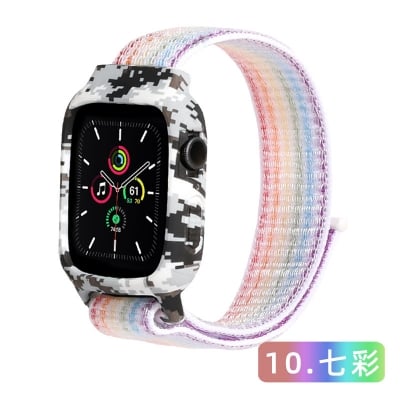 Picture of For Apple Watch Rubber Case and Strap integrated 44/45mm strap for series 4/5/6/7/8  Case Belt  Apple Watch Case and Strap (Orange,Freesize)
