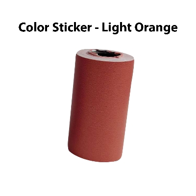 Picture of 57mm*30mm Thermal Printer Paper For Mini Portable Printer - Sticker Paper Roll / Normal color Roll /Thermal Paper/ Semi Transparent Print Paper/Pink Powder Paper etc (Optional) (Orange Color Sticker)