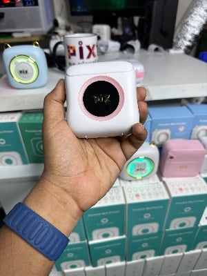 Picture of PIX Mini Printer Machine Wireless Portable Thermal POS Pocket Mobile Printer Short Hand Printer Papering Mini Thermal Bluetooth Pocket (Pink)
