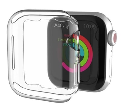 Picture of Apple Watch Soft Case with Screen Protector -40 mm/41mm/42mm/44mm/45 for Watch S1/2/3/4/5/6/7/8 for soft TPU transparent cover (45 mm)