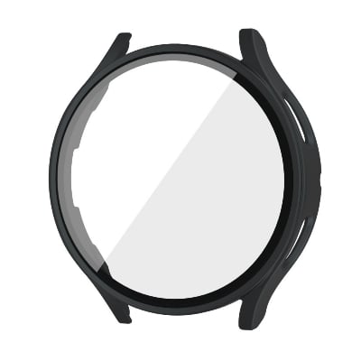 Picture of Pix Samsung Galaxy Watch 5/4 Case and Screen Protector - Full Coverage PC Galaxy Watch Case 40mm/44mm/45mm Hard PC cover for Galaxy Watch 5/4/3/2 40/44mm/45mm (Black 40mm)