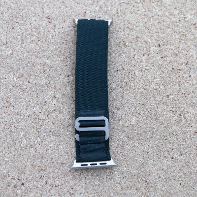 Picture of Apple Watch Strap Belt Nylon Strip Apple Alpine Metal lock Band For 49/45/44/42mm Customize Apple Watch with Stylish nylon belt strap for apple loop (Copper Green Jori,Freesize)
