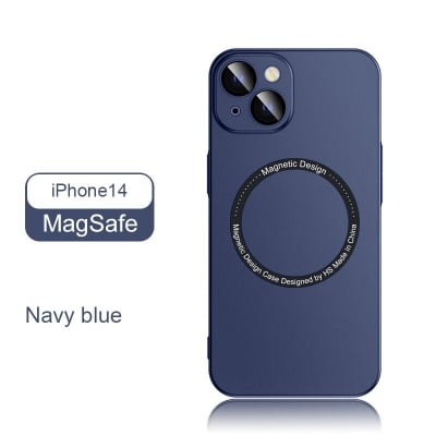 Picture of 14 pro max, 14 pro এর জন্য ক্যামেরা লেন্স প্রোটেক্টরের সাথে apple iphone magsafe কেস, ক্যামেরা লেন্স গ্লাস প্রোটেক্টর সহ রঙিন হার্ড পিসি magsafe কেস (Back Case Cover For Smartphone) (Green,iPhone 14 Pro)