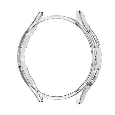 Picture of Pix Samsung Galaxy Watch 4/5 Pro and watch 6 (optional) Bumper Case - PC Matte Watch Case for Samsung Galaxy Watch 4 40mm/44mm/45mm/46mm Protective Bumper Shell for Galaxy Watch 4/5/6 (42mm Clear bumper TPU)