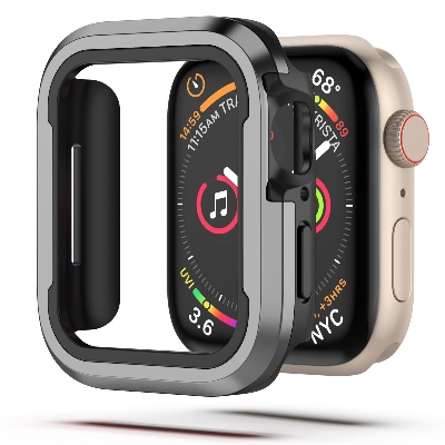 Picture of For Apple Watch Ultra Series 8, 49 mm Dual Layer Aluminum Alloy Soft Tpu Shockproof Watch Protection Bumper Case (Red)
