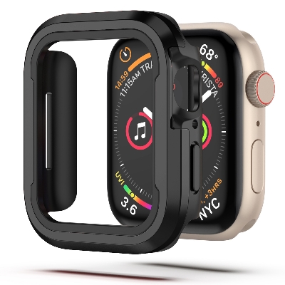 Picture of For Apple Watch Ultra Series 8, 49 mm Dual Layer Aluminum Alloy Soft Tpu Shockproof Watch Protection Bumper Case (Red)