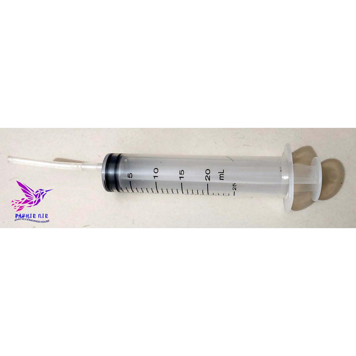 Picture of 20ml Baby Bird Cockatiel Budgie Parrot Pet Hand Rearing Feeding Syringes Crop Tubes-01 pc