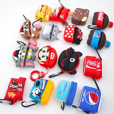 Picture of Airpod Pro Marvel Character Super Man, Spiderman, Venom, Groot, Super mario airpod pro 2 case Wireless Bluetooth Headset Silicon protective artificial cartoon cover case (only cover) (DETOS)