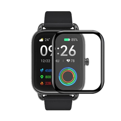 Picture of Pix Antibacterial and Bubble Free  Screen Protector for Xiaomi Haylou Solar LS11/LS12/ LS16 Smart Watch-100 % Germ Free Full Coverage Soft Screen Protector for Xiaomi Watch (LS12/RS4)