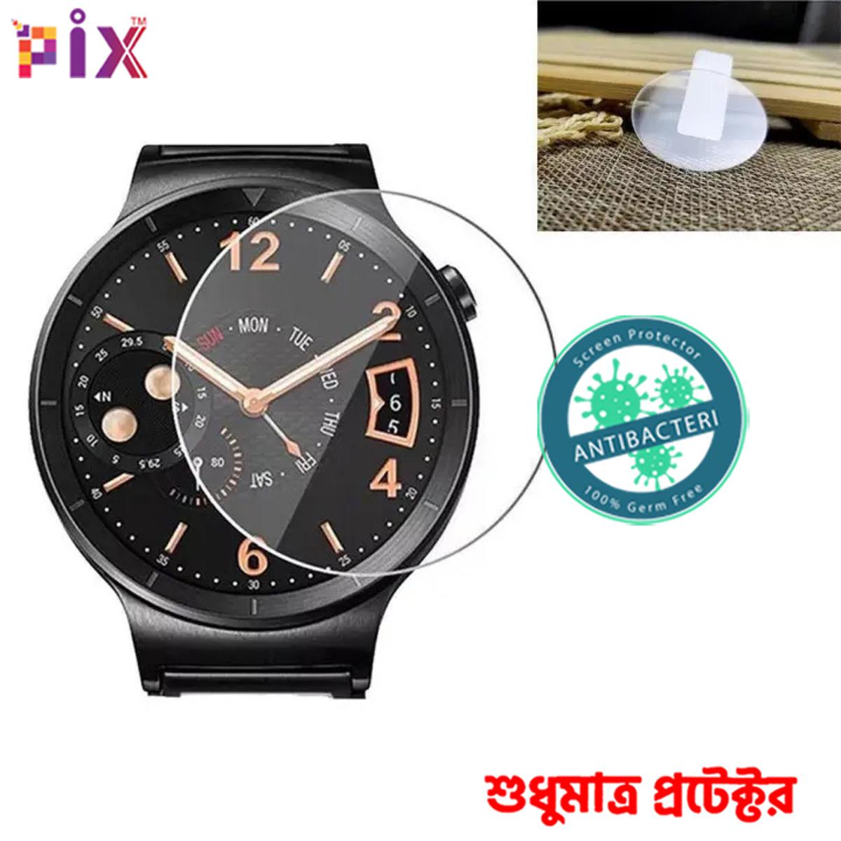 Picture of Pix Samsung Galaxy Watch-4  Screen Protector Protective Film Guard For 40mm 41mm  42mm 44mm 45mm 46mm-Soft Screen Protector for Samsung Galaxy Watch (40mm)