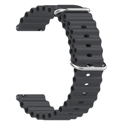 Picture of Pix 20mm/22mm Silicon Strap For Millet/Huawei/Honor/Samsung Smart Watch And All Kind Of Smart Watches Universal Strap-Pure Color Maritime Strap (Dark green 20mm,Freesize)