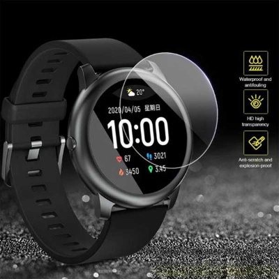 Picture of Pix Xiaomi Haylou Solar Smart Watch Tempered Glass Antibacterial and Bubble Free Screen Protector-Haylow Smart Watch All model Screen Protector (LS05)