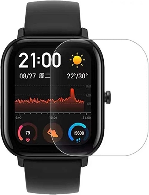 Picture of Screen Protector for Huami Amazfit Bip Pro Smart Watch - All Model Antibacterial and Bubble Free Screen Protector-Transparent Soft Screen Protector (Huami GTS)