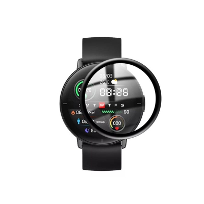Picture of Pix Antibacterial and Bubble Free Screen Protector for Xiaomi Smart Watch -  Xiaomi Mibro A1/Xiaomi Mibro Air/Xiaomi Mibro Color/Xiaomi Mibro Lite 3D Curved Full Coverage Screen Protector (Xiaomi Mibro Lite)