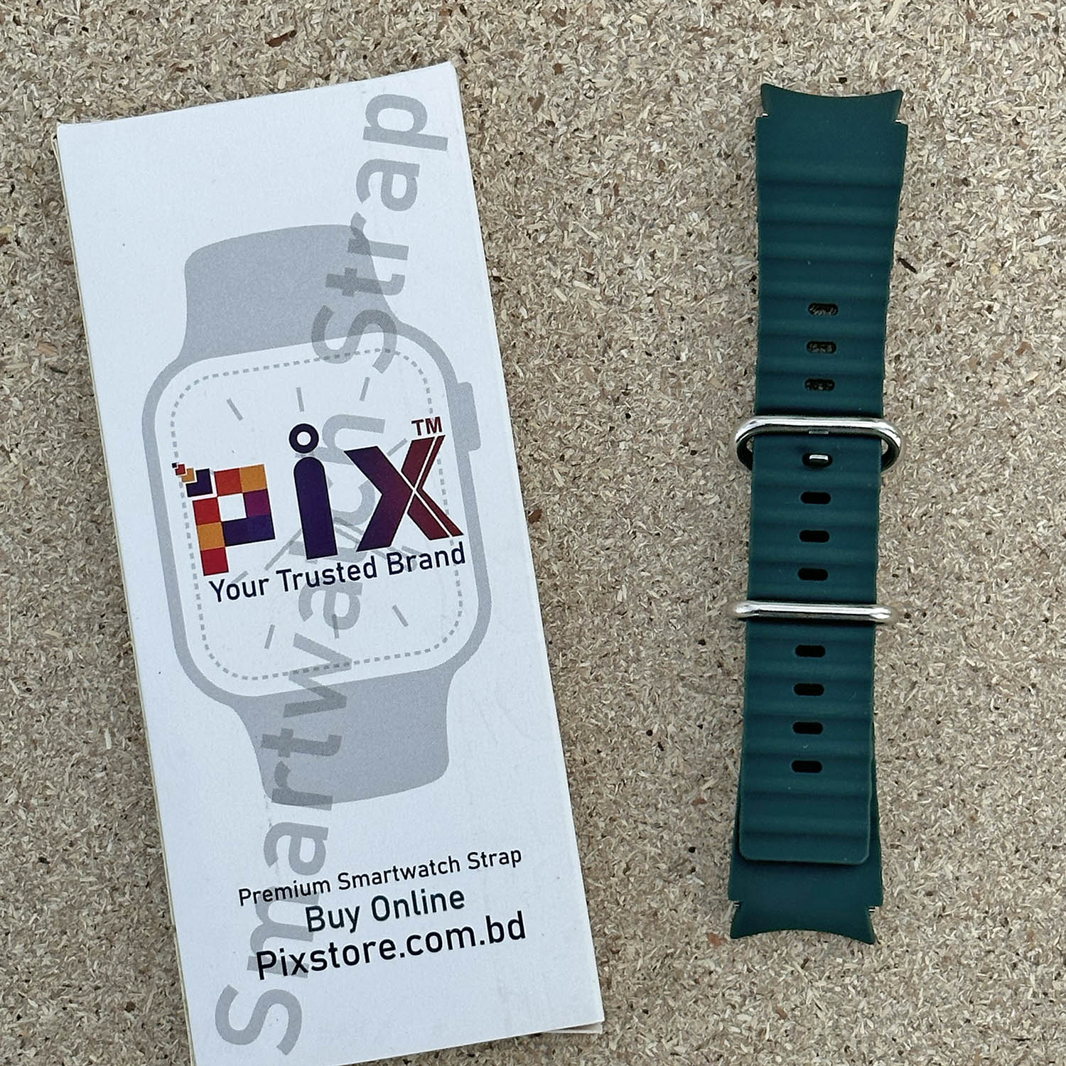 Picture of Pix 20mm Samsung Galaxy Watch Strap 4/5/6 Marine Silicone Strap Replacement Band For Samsung Galaxy Watch Belt (White,Freesize)