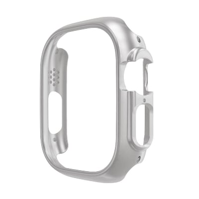 Picture of Apple Watch Ultra Bumper 49mm Bumper Case - No Screen Protector - Body Coverage PC Bumper Case for Apple Watch Ultra 49mm (Silver)