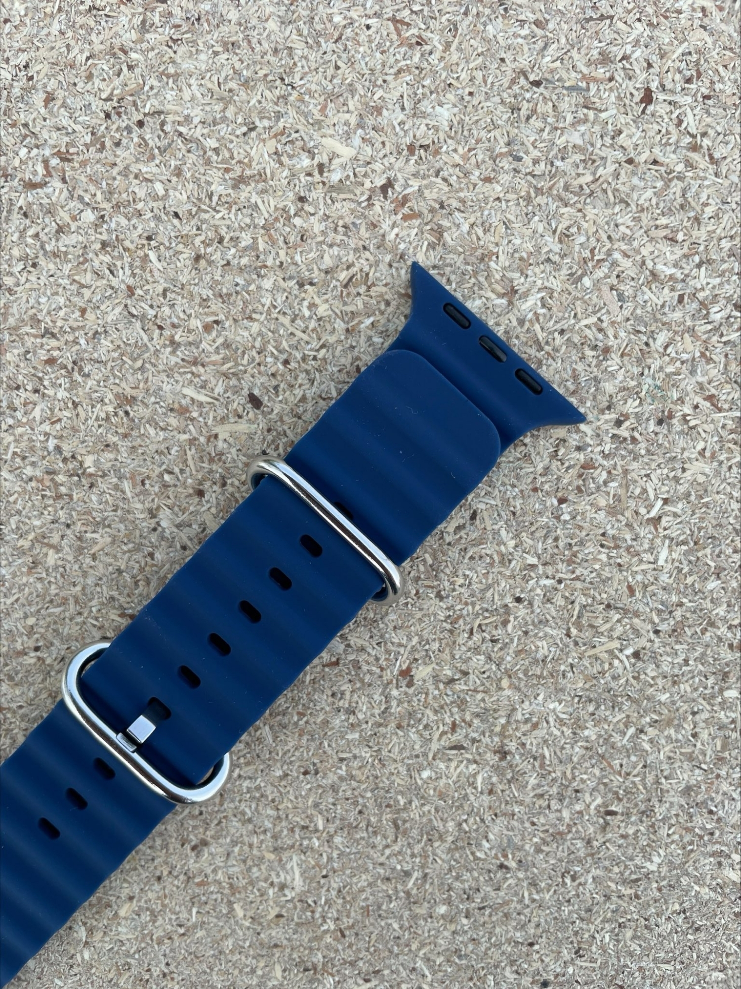 Picture of PIX Apple Watch Silicon Ocean Band-Strap49-45-44-42MM New Designer Silicon Stainless Steel Luxury Apple Smart Watch (Blue 49/45/44/42mm,Freesize)