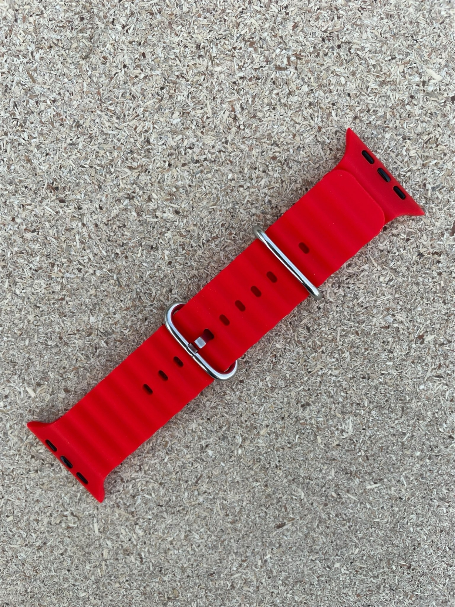 Picture of PIX Apple Watch Silicon Ocean Band-Strap49-45-44-42MM New Designer Silicon Stainless Steel Luxury Apple Smart Watch (Blue 49/45/44/42mm,Freesize)