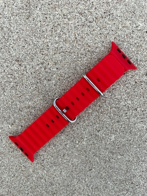 Picture of PIX Apple Watch Silicon Ocean Band-Strap49-45-44-42MM New Designer Silicon Stainless Steel Luxury Apple Smart Watch (Green 49/45/44/42mm,Freesize)