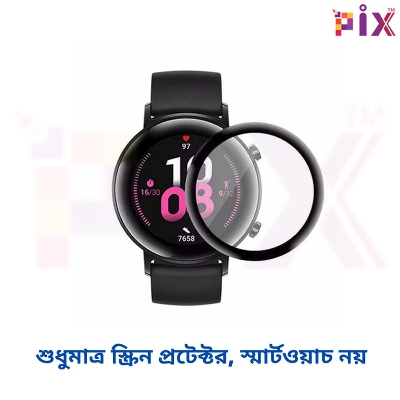 Picture of Pix Huawei Watch GT2 42mm Screen Protector PMMA Plastic Screen Protector-Full coverage PMMA Plastic 3D Film Screen Protector (GT2 42mm)