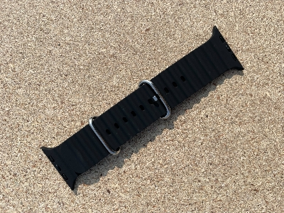Picture of Pix Apple Watch Silicone Ocean Band/Strap-41/40/38mm New Designer Silicone Stainless Steel Luxury Apple Smart Watch Bands/Strap-Replacement Ocean Band For Apple Watch (Red 41/40/38mm,Freesize)