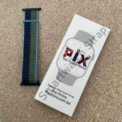Picture of Pix Apple Watch Classic Replaceable Nylon Watch Band / Strap for 42/44/445/49mm-Apple Watch Series 8 7 6 Ultra Band (#5,Freesize)