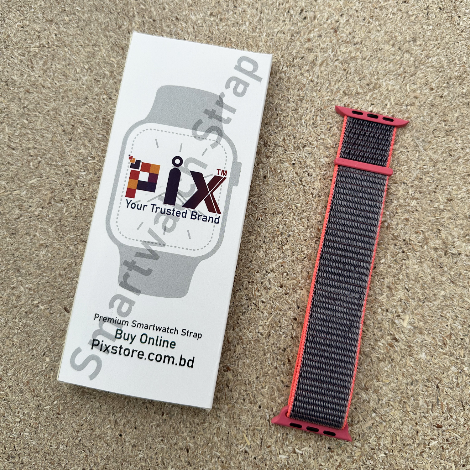 Picture of Pix Apple Watch Classic Replaceable Nylon Watch Band / Strap for 42/44/445/49mm-Apple Watch Series 8 7 6 Ultra Band (#16,Freesize)
