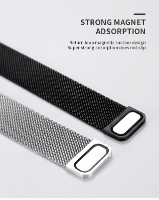 Picture of Pix 22mm Magnetic Chain Strap-Replacement Bracelet Metal Belt Wrist Band Strap Magnetic Chain 22mm Universal Smart Watch Breclet Strap for Samsung ,Amazfit, Xiaomi Watch ETC (Gold,Freesize)