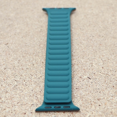 Picture of Pix Apple Watch Magnetic Silicon Strap Belt - Adjustable Magnetic Silicon Loop Silicon Strap for Apple Watch 42/44/45/49mm (Lake Blue,Freesize)