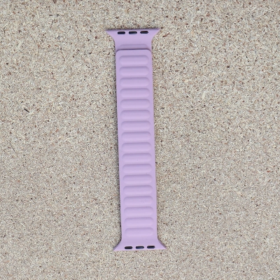 Picture of Pix Apple Watch Magnetic Silicon Strap Belt - Adjustable Magnetic Silicon Loop Silicon Strap for Apple Watch 42/44/45/49mm (Purple,Freesize)