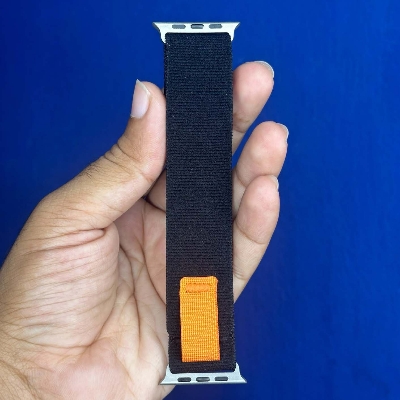 Picture of For Apple Watch Nylon Strap Belt 49mm/45mm/44mm/42mm Trail Loop Band For Apple Watch Strap Nylon Beige Trail Loop Strap for 49mm 44mm 45mm 42mm Watch Strap Series 8 7 5 6 5 4 Multicolor Strap (Rainbow,Freesize)