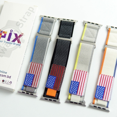 Picture of For Apple Watch Nylon Strap Belt 49mm/45mm/44mm/42mm Trail Loop Band For Apple Watch Strap Nylon Beige Trail Loop Strap for 49mm 44mm 45mm 42mm Watch Strap Series 8 7 5 6 5 4 Multicolor Strap (Yellow With Beige,Freesize)