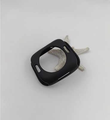 Picture of Pix Apple Watch Protective Back Side Case-44mm/45mm/49mm (Optional ) soft tpu Semi-Pack Apple Watch Protective Bumper Case-Tpu Half Pack Apple Watch Protective Case (49mm black)