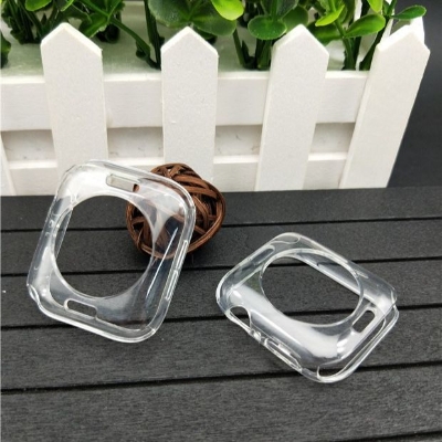 Picture of Pix Apple Watch Protective Back Side Case-44mm/45mm/49mm (Optional ) soft tpu Semi-Pack Apple Watch Protective Bumper Case-Tpu Half Pack Apple Watch Protective Case (49mm clear)