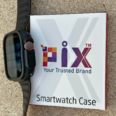 Picture of Pix Apple Watch Protective Back Side Case-44mm/45mm/49mm (Optional ) soft tpu Semi-Pack Apple Watch Protective Bumper Case-Tpu Half Pack Apple Watch Protective Case (42/44/45mm clear)