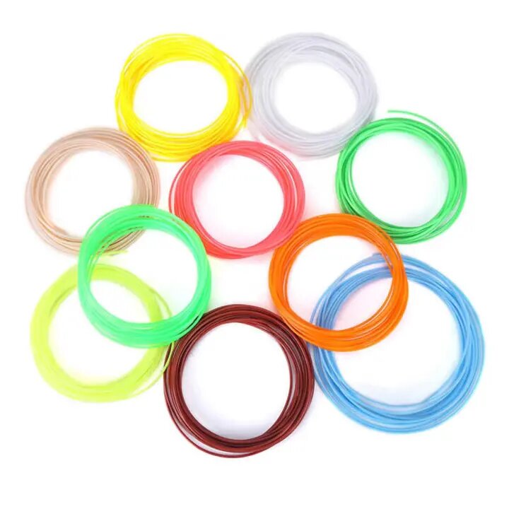 Picture of Pix 3d Printing Pen Filament- 3D Filament 1Roll 1.75mm Diameter and 5m Length Refills- 3D Art Pen Filament PLA Multi Color 1.75mm Refills ( Color Random ) (Multicolor)