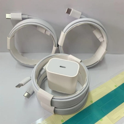 Picture of Pix 20W USB-C to Lightning PD Data Cable for iPhone - Lightning USB C Type Charger Cable for iPhone-High Quality PD Faster Charging Data 1M 20W USB-C Type Power Cable for iPhone (White)